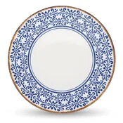 Bel/moder servirni porcelanast krožnik o 32 cm Azul – BonBistro