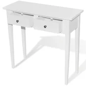 Vidaxl Toaletna konzolna mizica iz lesa 79x30x74 cm