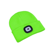 VivoVita Beanie Light – kapa z lučko (USB), neon zelena