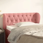 Vidaxl vidaXL Vzglavnik s krilci roza 103x23x78/88 cm žamet
