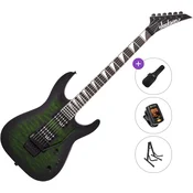 Jackson JS32Q DKA AH Basic SET Transparent Green Burst Električna gitara
