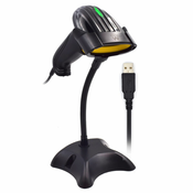 EWENT Čitalnik črtne kode Ewent Ew3400 Usb Laser 1D s podstavkom, (21404884)