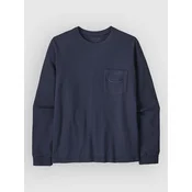 Patagonia Mw 95 Oval Logo Pocket Long Sleeve moška majica new navy