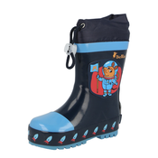 PLAYSHOES Gumene cizme Die Maus Weltraum, morsko plava / svijetloplava / narancasta / hrdavo crvena