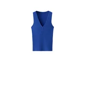 MANGO Top z naramnicami LANITA kobalt modra