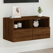 Zidni TV ormaric smeda boja hrasta 60 x 30 x 30 cm drveni