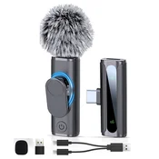INF Brezžični Clip-on mikrofonski set Type-C za snemanje v živo, (5000292085)