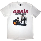 Oasis Majica Cigarettes & Alcohol Illustration Unisex White L