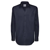 MOŠKA SRAJCA DOLGI ROKAVI B&C SHARP 130G TEMNO MODRA L!!