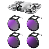 K&F DJI NEO 4pcs filter kit (ND8&PL+ND16&PL+ND32&PL+ND64&PL) lens for DJI drones, HD, single-sided