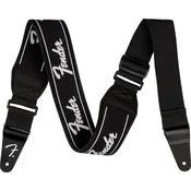 Fender Swell Neoprene Running Logo Black Tekstilni remen za gitaru