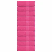 Vidaxl Brisače za umivanje FROGN 10 kosov roza 30x30 cm 360 g/m2