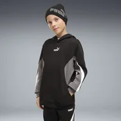 PUMA Essentials Colourblocked Hoodie Youth, Clothing, Black, 15-16Y