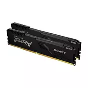 KINGSTON DIMM DDR4 32GB (2x16GB kit) 3200MT/s KF432C16BBK2/32 Fury Beast Black