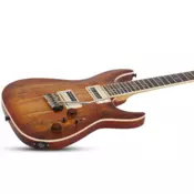 Schecter C-1 Exotic Spalted Maple Satin Natural Vintage Burst (SNVB) SKU # 3338