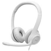 LOGITECH H390 Corded Headset - OFFWHITE
