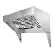 VEVOR Izpušni pokrov komercialni za hrano na kolesih prikolico 2700x760x900 mm iz nerjavečega jekla