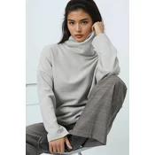 Trend Alacati Stili Ženska bluza Alc-X14708, Svetlosiva