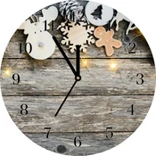 tulup.si Steklena ura Božično drevo Božič darila Ornament Bele kazalke