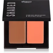 BPerfect Shaded Cream Bronzer & Blush Duo bronzer in rdečilo odtenek 01 Light 7 g