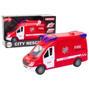 Vatrogasni kombi za igru Fire - 26 cm - crveni