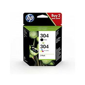 HP 304 2-pack Black/Tri-color Original Ink Cartridges spremnik s tintom 2 kom Standardni prinos Crno, Plavo, Magenta, Žuto