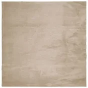 Vidaxl Preproga s kratkimi vlakni mehka pralna peščena 240x240cm