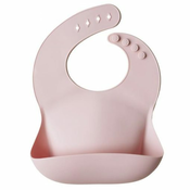 Silikonski slinček Mushie – Blush