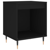 MAISON CHIC Nočna omarica - Nočna miza črna 40x35x50 cm inženirski les, (21686975)