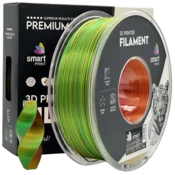 Smart Print Silk PLA Trojna Barva rdeča rumena zelena filament 1.75mm - Smart Print Sijajni Filament za 3D Tisk (1kg Kolut)
