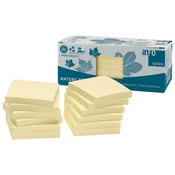 Blok samolepilni 75x75mm 12x100L Nature Global Notes 5654-11box rumena