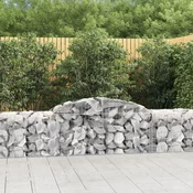 Lucne gabionske košare 5 kom 300x50x60/80 cm pocincano željezo