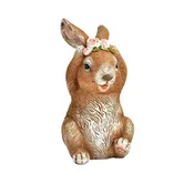 Dekordom Uskršnja dekoracija bunny with wreath 13cm 10035517 ( 039736 )