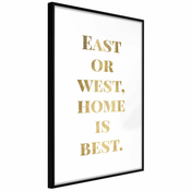 Poster - Home Is Best (Gold) 40x60