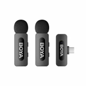 BOYA BY-V20 V2.0 24 Ghz žica bez mikrofon USB-C crno