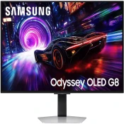 Samsung G81SF računalniški monitor 81,3 cm (32) 3840 x 2160 slikovnih pik 4K Ultra HD OLED Srebrna