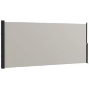 Homestar Zložljiv stranski nadstrešek 300x140 cm svetlo siva