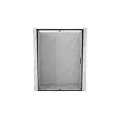 Mexen Exo nihajna tuš vrata 145 cm, prozorna, črna - 819-145-000-70-00