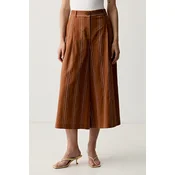 United Colors of Benetton Culotte hlače ženske z lanom