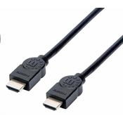 Manhattan Kabel HDMI, ARC, 3D, 4K@30Hz, zaščiten, 1,5 m, črn