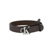 Calvin Klein Pas temno rjava/srebrna