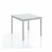 Proširiv blagovaonski stol sa staklenom plocom stola 90x90 cm New Daily – Tomasucci