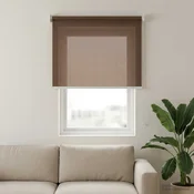Vanjska roleta 90% blokada UV zraka Sivosmeda 60 x 140 cm HDPE