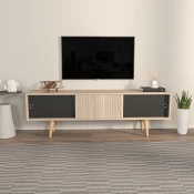 Hanah home TV Komoda Ecrin Hrast-Crna
