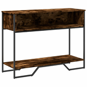 MAISON CHIC konzolna miza - miza ob steni dimljen hrast 100x35x74,5 cm inženirski les, (21786275)