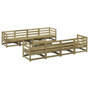 9-dijelni set vrtnih sofa od impregnirane borovine
