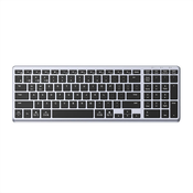 UGREEN KU005 wireless 2.4G+BT membrane keyboard (silver and black), US (nema HR oznake)
