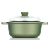 Risoli lonec s premazom proti prijemanju Dr. Green 20 cm, s stekleno pokrovko