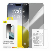 NEW Zaščita zasebnosti Kaljeno steklo Baseus Diamond iPhone 15 Pro