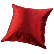 A La Maison Okrasna svilena blazina s polnilom 40x40 cm, bordo